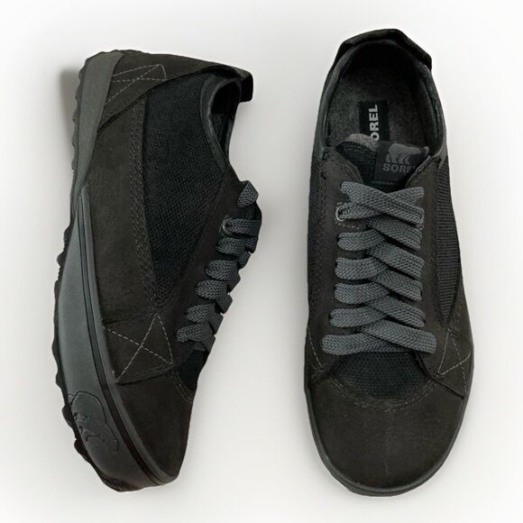 Sorel Chesterman Men’s 8.5 Black Leather Canvas Winter Lace Up Chukka Shoes - Picture 1 of 8